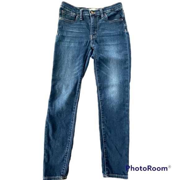 Madewell Mid-Rise Skinny Dark Wash Jeans Size 28 - Picture 4 of 16
